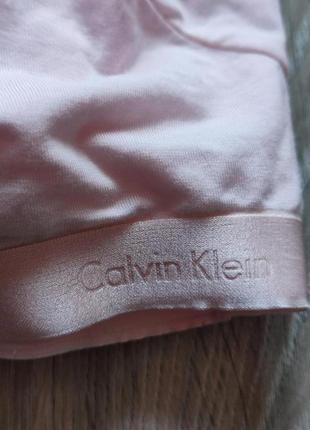 Бюстгальтер calvin klein з v-подібним вирізом - рожевий, р.l7 фото