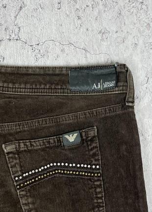 Вельветовые винтажные джинсы armani jeans3 фото