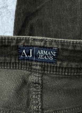 Вельветовые винтажные джинсы armani jeans5 фото