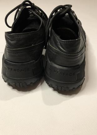 Комбинированые ботинки туфли versace оригинал10 фото