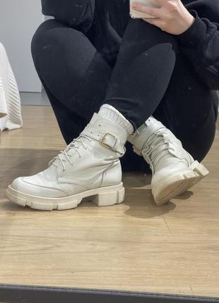 Кожаные ботинки украинского бренда оmg 38р б/у4 фото