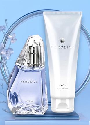 Perceive набор аромат и лосьон для тела avon