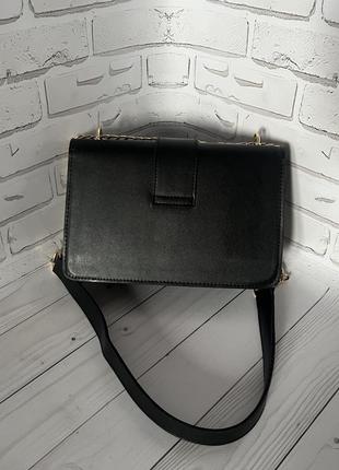 Черная стильная женская сумочка в стиле ysl8 фото