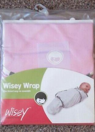 Wisey wrap пелюшка кокон новожденной дівчинці 0-3м 56-62cm своб..1 фото