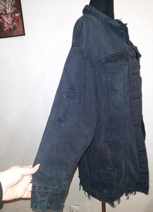 Куртка джинсова подовжена оверсайз 14р4 фото