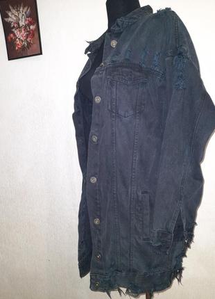 Куртка джинсова подовжена оверсайз 14р3 фото