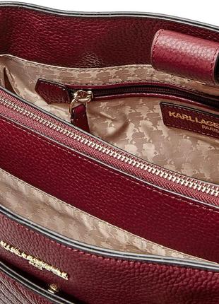 Сумка шкіряна karl lagerfeld paris charlotte quilted leather tote lh7aa5754 фото
