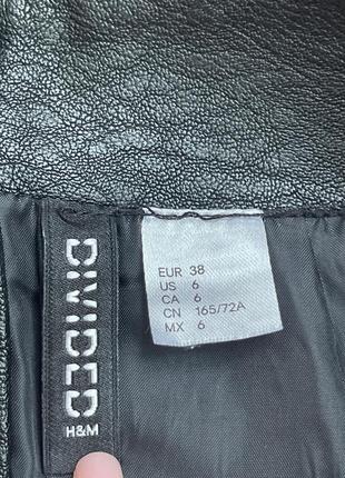 Юбка из эко кожи h&m размер s-m4 фото