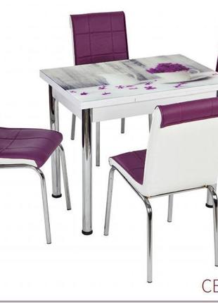 Комплект меблів стіл і стільці виробництва туреччини1 фото