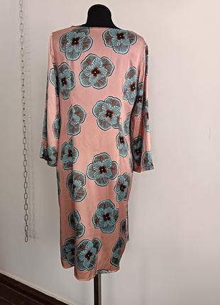 Платье из эластичного атласного шёлка с присборкой maliparmi,40/s6 фото
