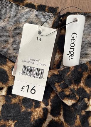 Леопардовая теплая блуза george размер xl новая4 фото