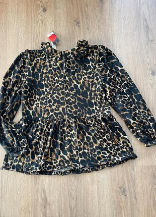 Леопардова тепла блуза george розмір xl нова9 фото