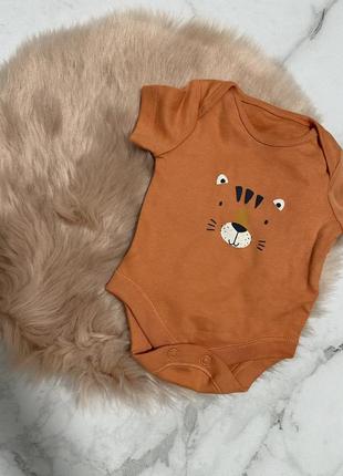 Классный боди f&f, боди футболка, оранжевый боди