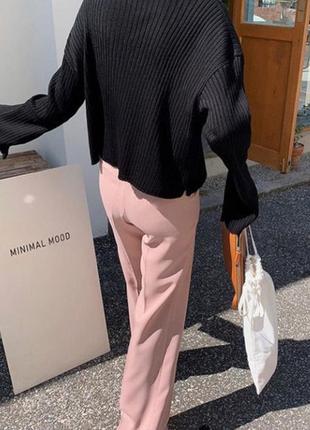 Штани широкі рожеві