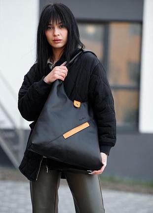 Женская сумочка sambag hobo m черная