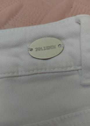 Белые джинсы стрейчевые zara для девочки / подростка7 фото