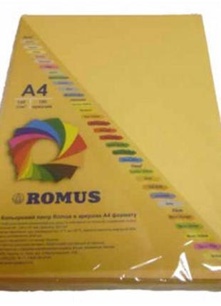 Папір кольоровий romus a4 80 г/м2 золотистий r50751