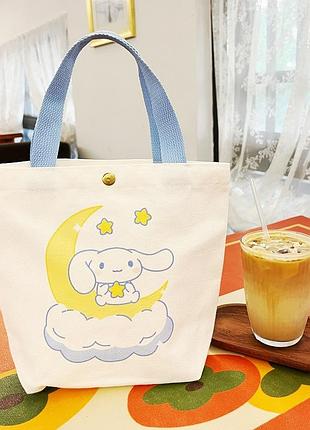 Детские сумки-шоперы с хеллоу китти и синаморролом