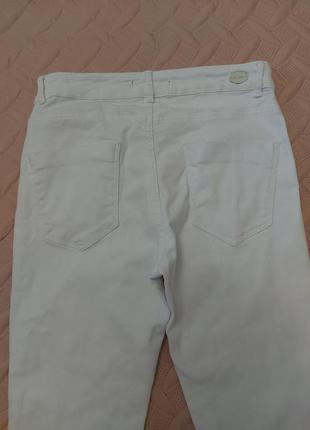 Белые джинсы женские стрейчевые zara4 фото