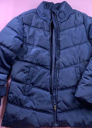 Куртка для дівчини синя h&m.