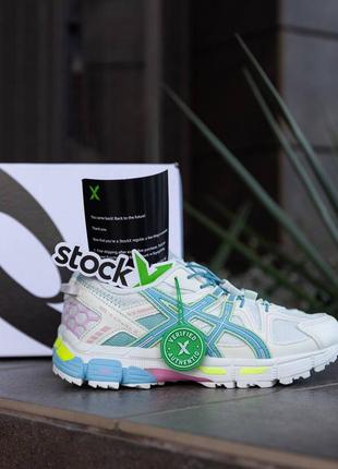 As009 кроссовки в стиле asics gel kahana 8 white blue4 фото