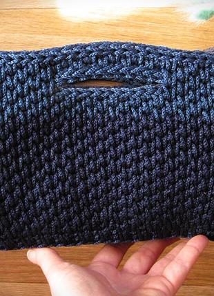 Вязаная корзина для одежды, полотенец, журналов и т.д.