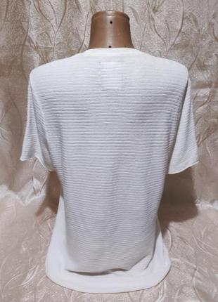 Новое белое трикотажное фирменное платье туника 484 фото