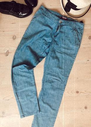 Штани з натурального тонкого джинса2 фото