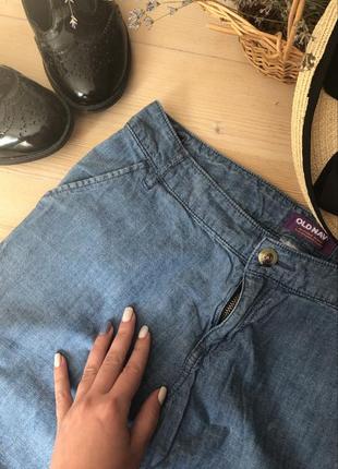 Брюки из натурального тонкого джинса4 фото