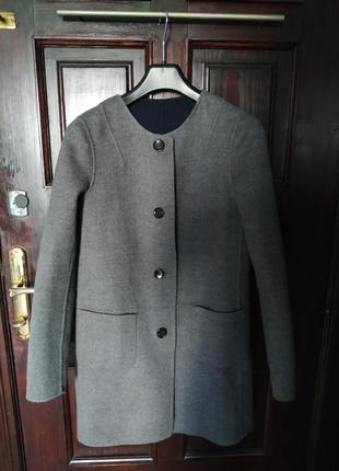 Massimo dutti пальто двостороннє шерсть. оригінал.4 фото