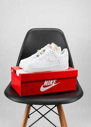 Кросівки nike air force 1 lx white lace beige кроссовки5 фото