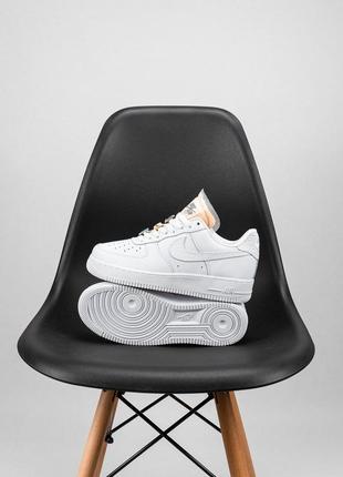 Кросівки nike air force 1 lx white lace beige кроссовки6 фото