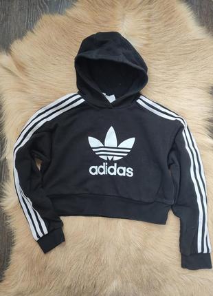 Утепленный укороченный худи adidas