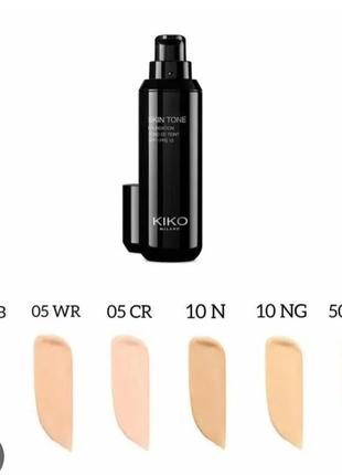 Тональный крем флюид kiko skin tone foundation wb054 фото