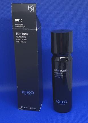 Тональний крем флюїд kiko skin tone foundation ng102 фото