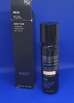 Тональний крем флюїд kiko skin tone foundation ng10