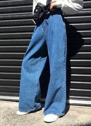 Очень крутые ❤️‍🔥🔥стильные широкие джинсы палаццо1 фото