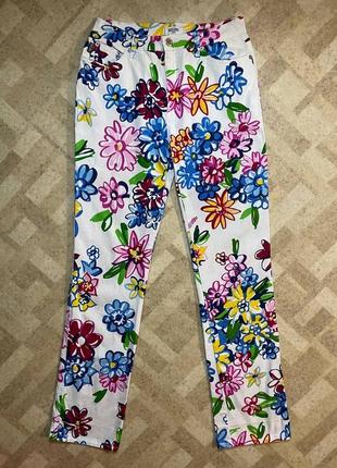 Штани moschino jeans floral vintage