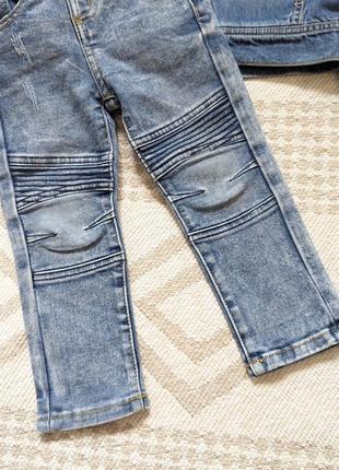 Джинсовка джинсова куртка next джинси штани на 2-3 роки 92-98 см на хлопчика3 фото