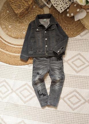 Джинсовка джинсова куртка джинси штани на 2-3 роки 92-98 см на хлопчика