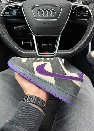 Чоловічі кросівки nike sb dunk low x otomo katsuhiro grey purple7 фото