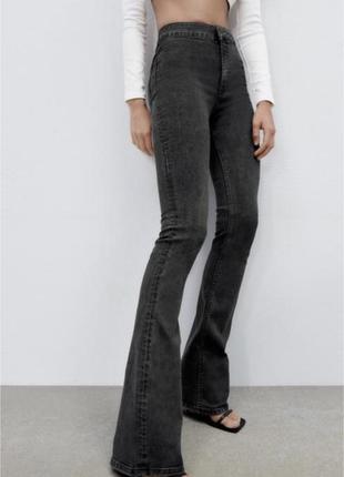 Идеальные длинные джинсы zara высокая посадка размер 38 (м)1 фото