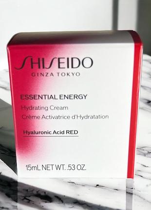 Shiseido essential energy hydrating cream глибоко зволожуючий крем 15ml1 фото