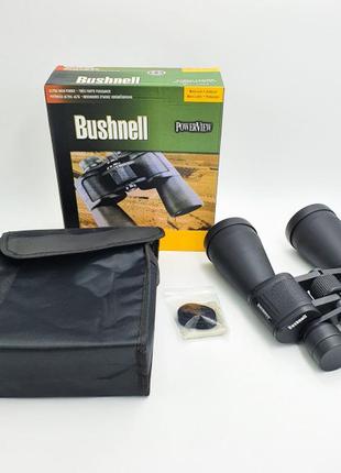 Бінокль компактний bushnell 60x90 у прогумованому корпусі1 фото