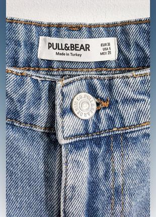 Шорты джинсовые с высокой посадкой pull and bear denim jeans2 фото