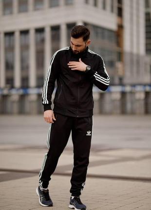 Мужской спортивный костюм adidas олимпийка + штаны8 фото