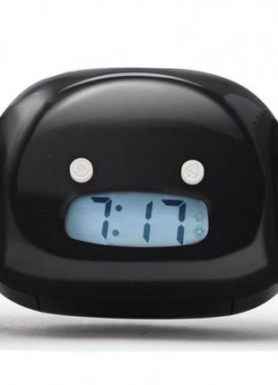 Будильник убегающий на колёсиках alarm clock ch-1818 часы