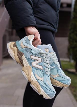 Nb066 кросівки в стилі new balance 9060 blue haze4 фото