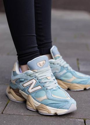 Nb066 кросівки в стилі new balance 9060 blue haze7 фото