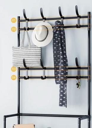 Підлогова вішалка для одягу взуття new simple floor clothes rack2 фото